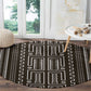 Mali Mud Cloth Bogolanfini Pattern Round Carpet - African Pride