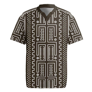 Mali Mud Cloth Bogolanfini Pattern Rugby Jersey - African Pride