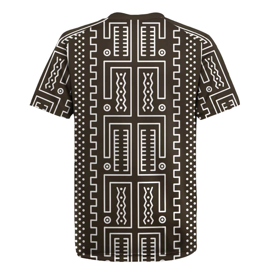 Mali Mud Cloth Bogolanfini Pattern Rugby Jersey - African Pride