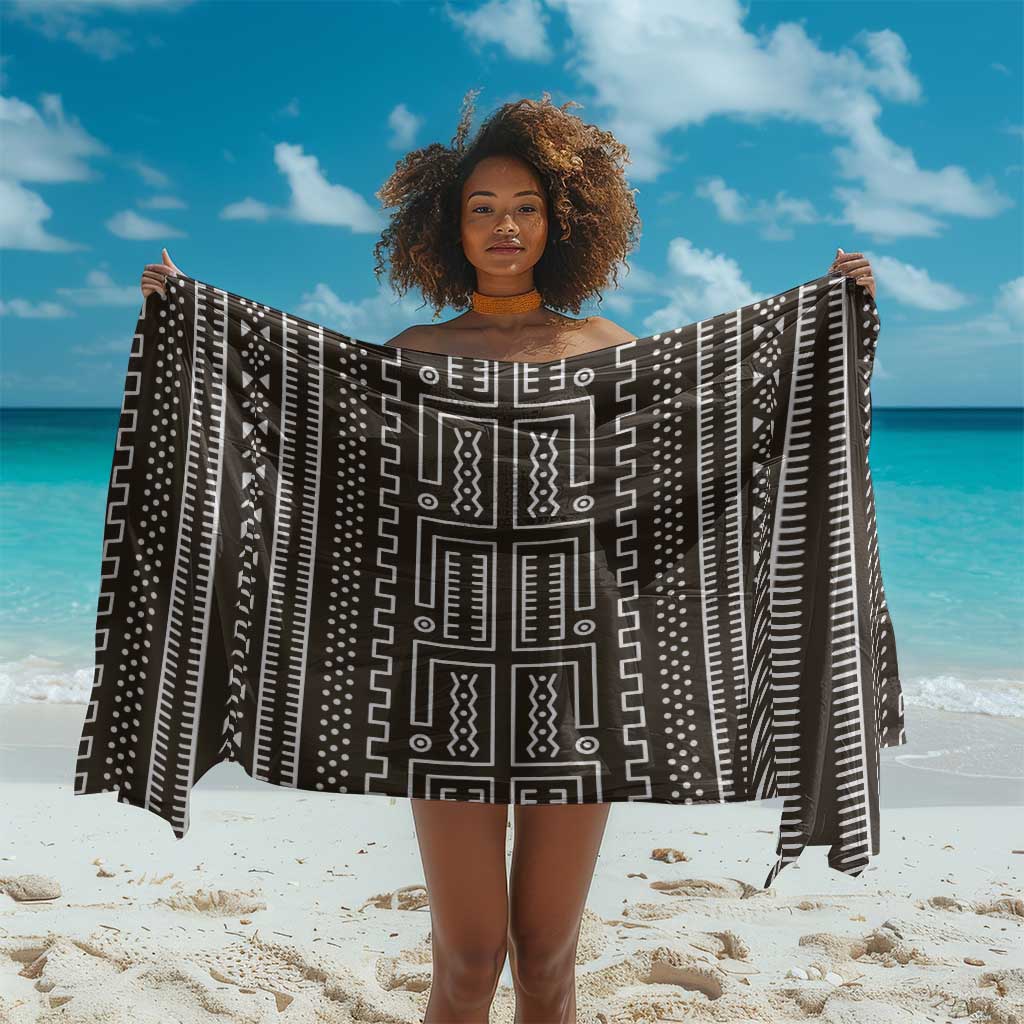 Mali Mud Cloth Bogolanfini Pattern Sarong - African Pride