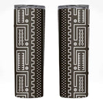 Mali Mud Cloth Bogolanfini Pattern Skinny Tumbler - African Pride