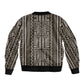 Mali Mud Cloth Bogolanfini Pattern Sleeve Zip Bomber Jacket - African Pride