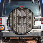 Mali Mud Cloth Bogolanfini Pattern Spare Tire Cover - African Pride