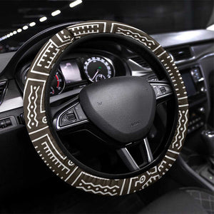 Mali Mud Cloth Bogolanfini Pattern Steering Wheel Cover - African Pride