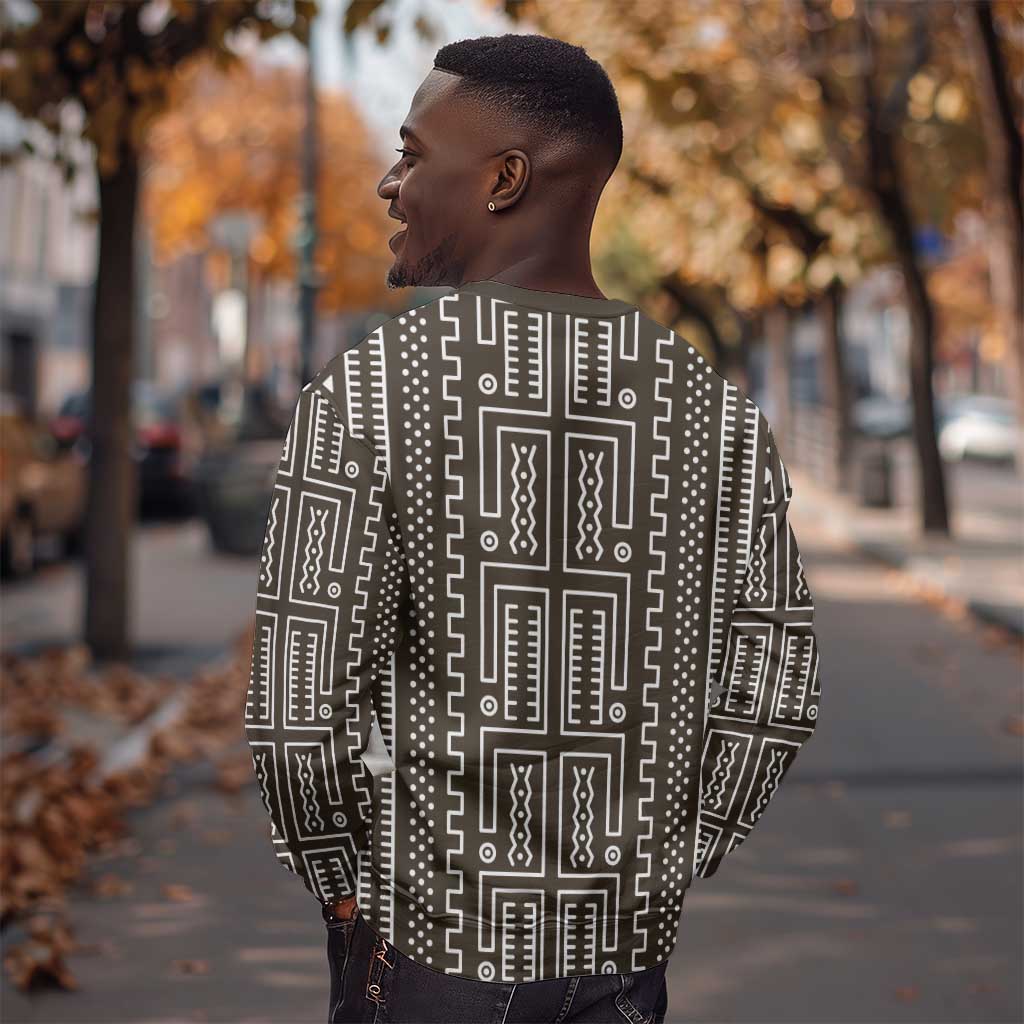 Mali Mud Cloth Bogolanfini Pattern Sweatshirt - African Pride