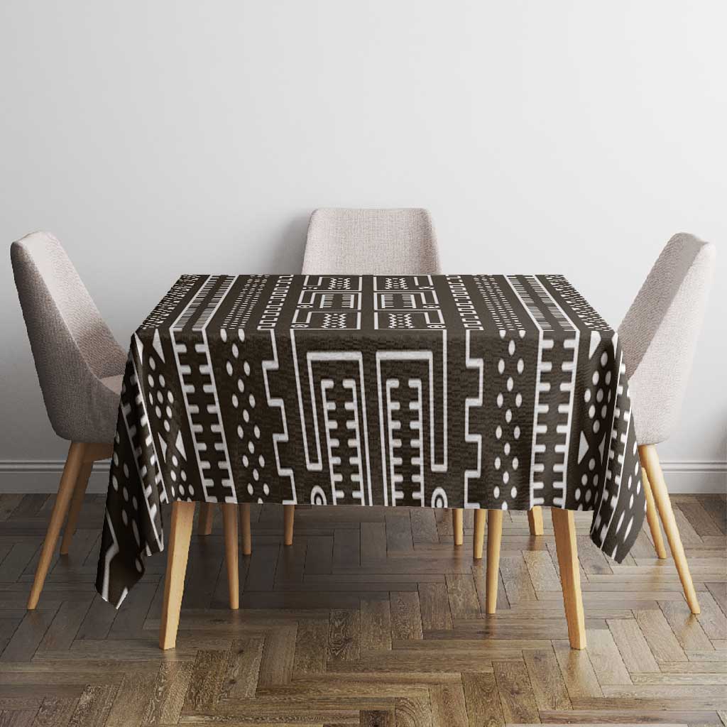 Mali Mud Cloth Bogolanfini Pattern Tablecloth - African Pride