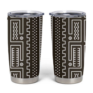 Mali Mud Cloth Bogolanfini Pattern Tumbler Cup - African Pride