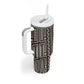 Mali Mud Cloth Bogolanfini Pattern Tumbler With Handle - African Pride