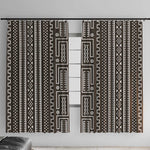 Mali Mud Cloth Bogolanfini Pattern Window Curtain - African Pride