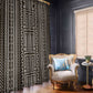Mali Mud Cloth Bogolanfini Pattern Window Curtain - African Pride