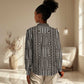 Mali Mud Cloth Bogolanfini Pattern Women Casual Shirt - African Pride