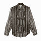 Mali Mud Cloth Bogolanfini Pattern Women Casual Shirt - African Pride