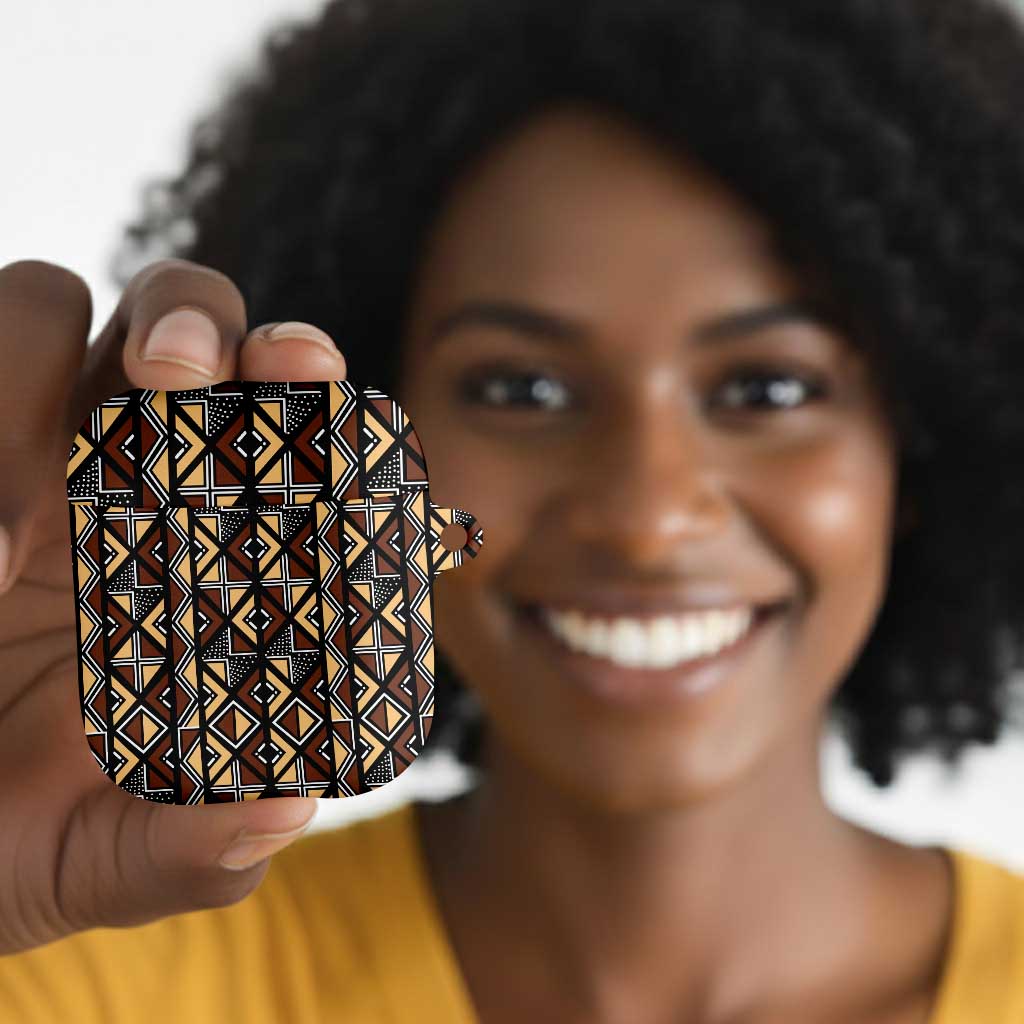 Mali Mud Cloth Legacy Pattern AirPods Case Ethnic Geometry Style