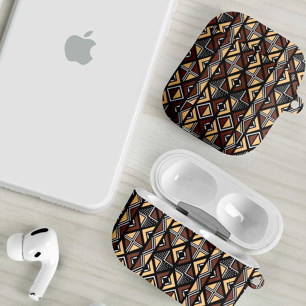 Mali Mud Cloth Legacy Pattern AirPods Case Ethnic Geometry Style