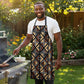 Mali Mud Cloth Legacy Pattern Apron Ethnic Geometry Style