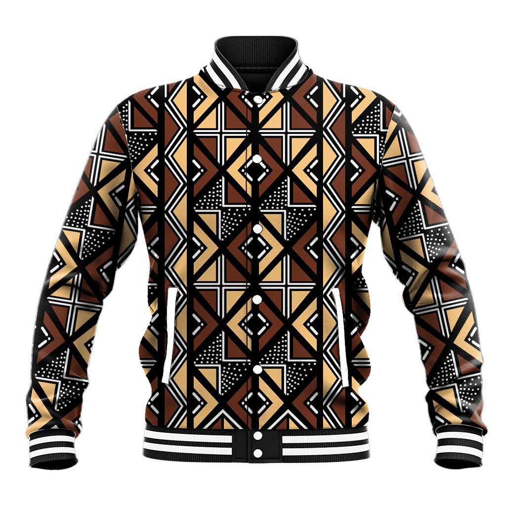 Mali Mud Cloth Legacy Baseball Jacket African Tribal Pattern - African Pride