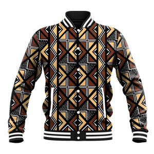 Mali Mud Cloth Legacy Baseball Jacket African Tribal Pattern - African Pride