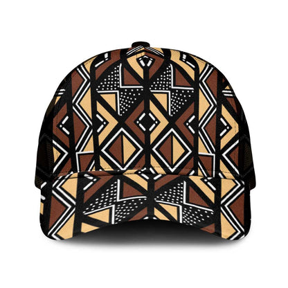 Mali Mud Cloth Legacy Baseball Net Cap African Tribal Pattern - African Pride