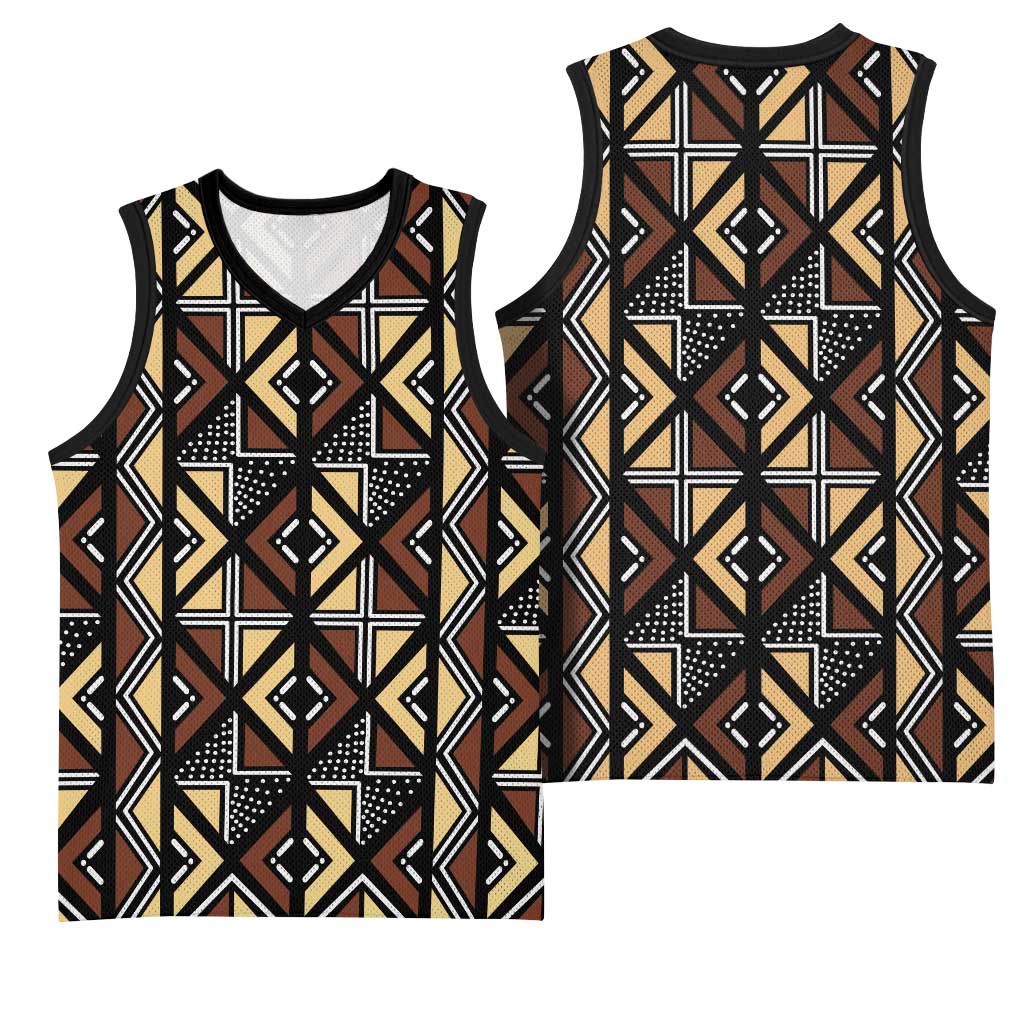 Mali Mud Cloth Legacy Basketball Jersey African Tribal Pattern LT15