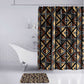 Mali Mud Cloth Legacy Pattern Bathroom Set Ethnic Geometry Style