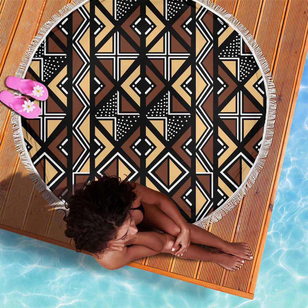 Mali Mud Cloth Legacy Beach Blanket African Tribal Pattern - African Pride