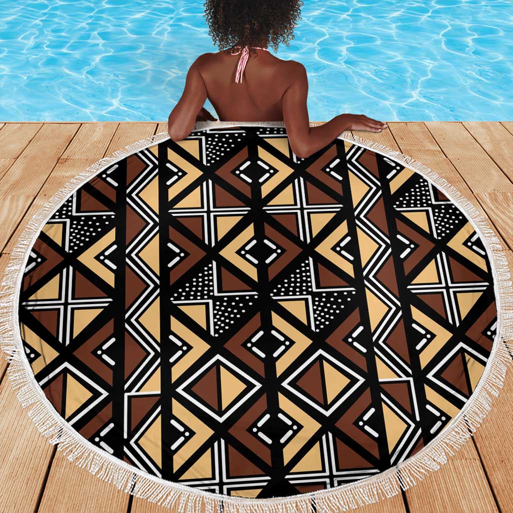 Mali Mud Cloth Legacy Beach Blanket African Tribal Pattern - African Pride