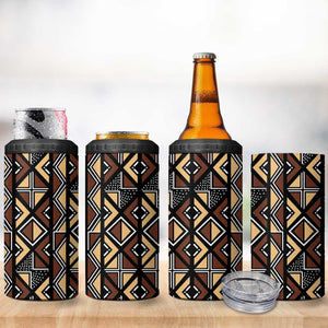 Mali Mud Cloth Legacy 4 in 1 Can Cooler Tumbler African Tribal Pattern - African Pride