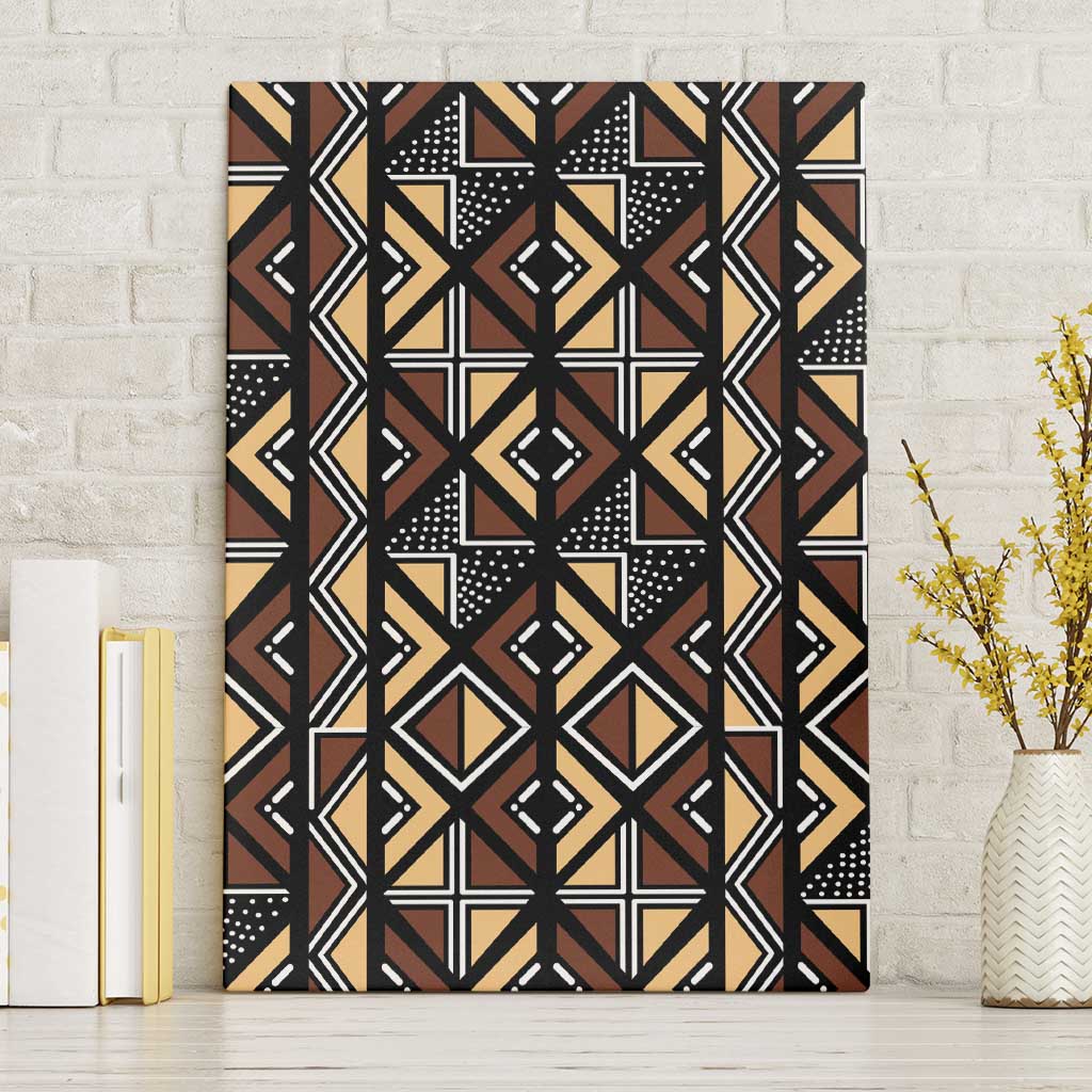 Mali Mud Cloth Legacy Canvas Wall Art African Tribal Pattern - African Pride