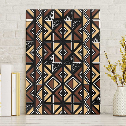 Mali Mud Cloth Legacy Canvas Wall Art African Tribal Pattern - African Pride