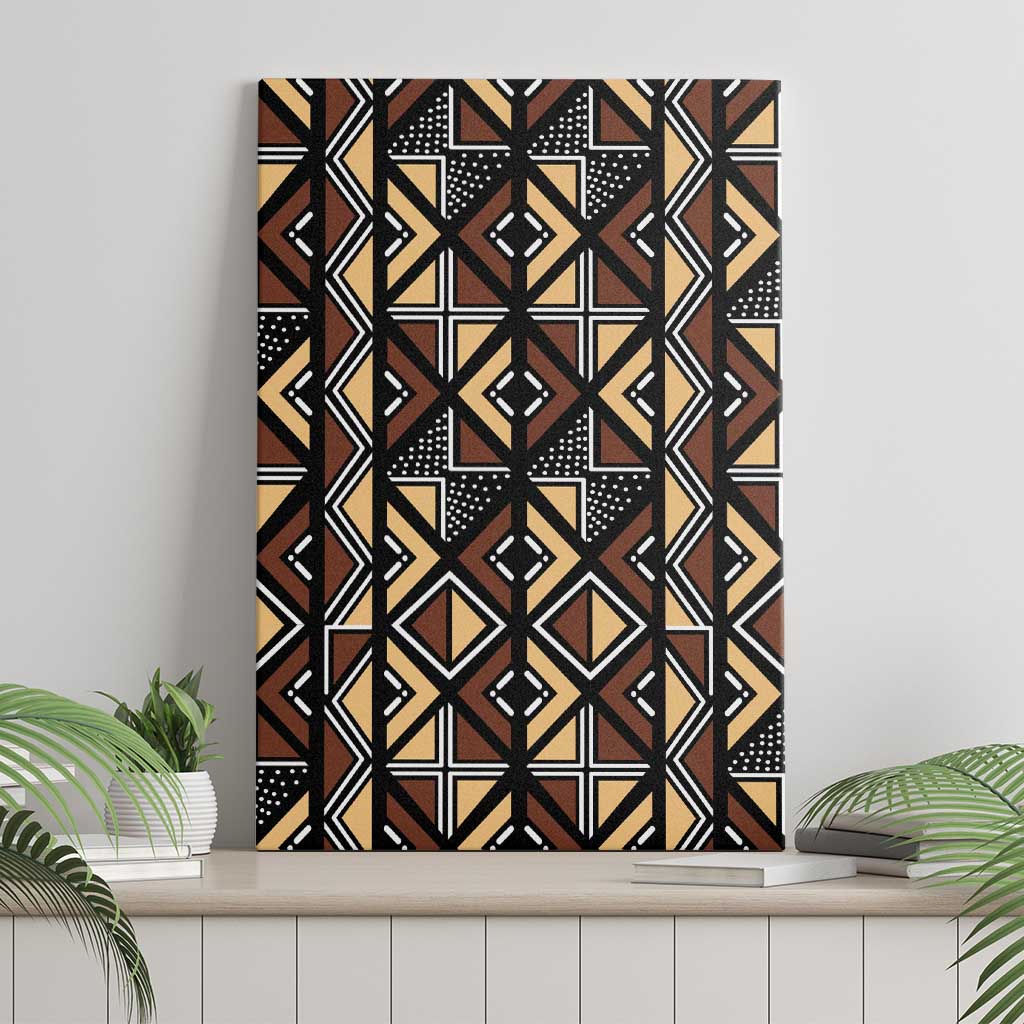 Mali Mud Cloth Legacy Canvas Wall Art African Tribal Pattern - African Pride