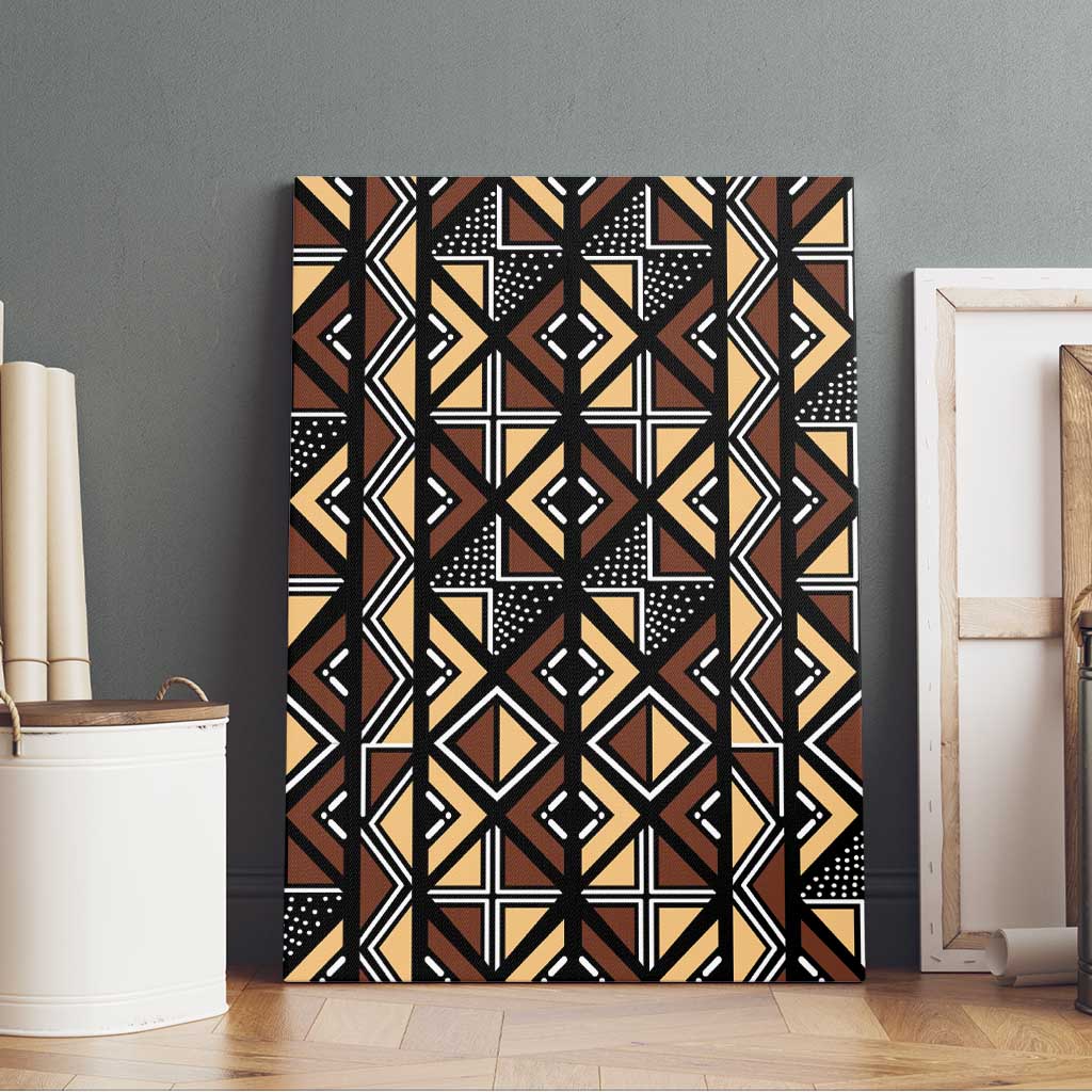 Mali Mud Cloth Legacy Canvas Wall Art African Tribal Pattern - African Pride