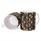 Mali Mud Cloth Legacy Pattern Ceramic Mug Ethnic Geometry Style