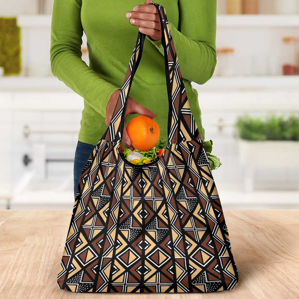 Mali Mud Cloth Legacy Grocery Bag African Tribal Pattern - African Pride