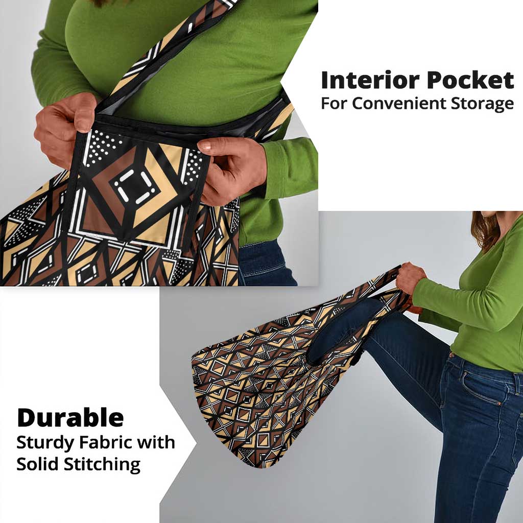 Mali Mud Cloth Legacy Grocery Bag African Tribal Pattern - African Pride