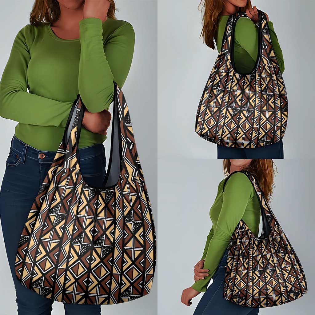 Mali Mud Cloth Legacy Grocery Bag African Tribal Pattern - African Pride