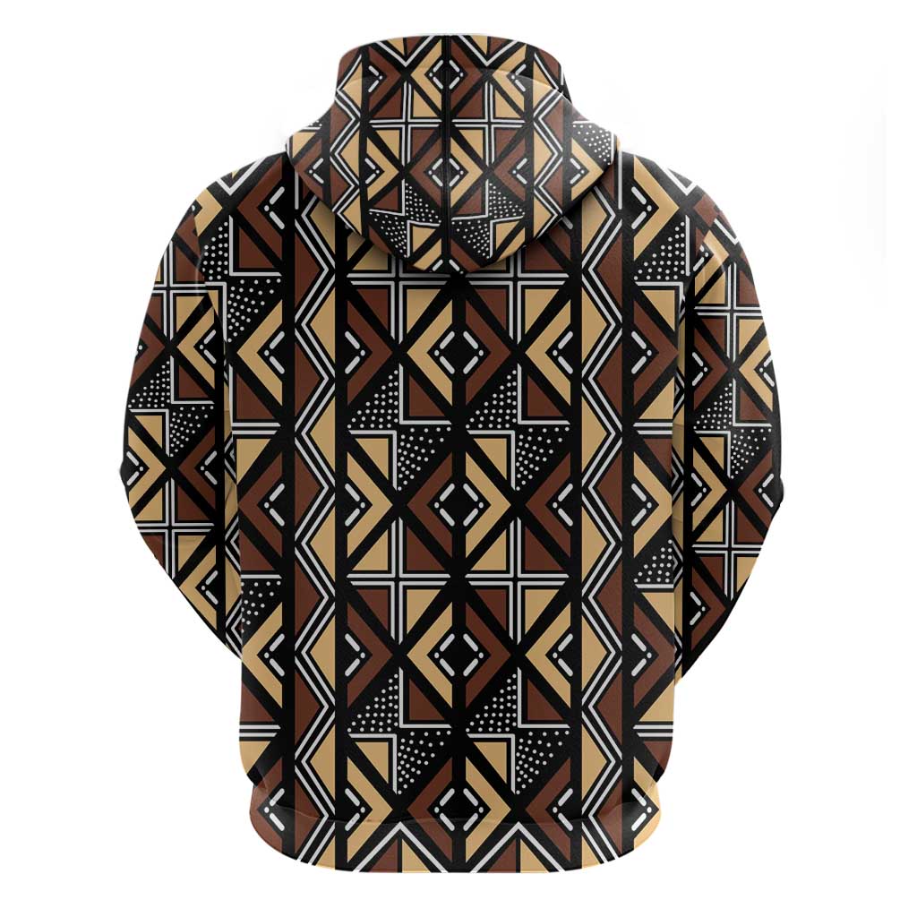 Mali Mud Cloth Legacy Hoodie African Tribal Pattern - African Pride