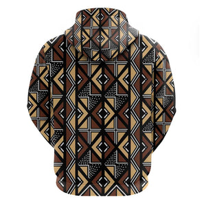 Mali Mud Cloth Legacy Hoodie African Tribal Pattern - African Pride