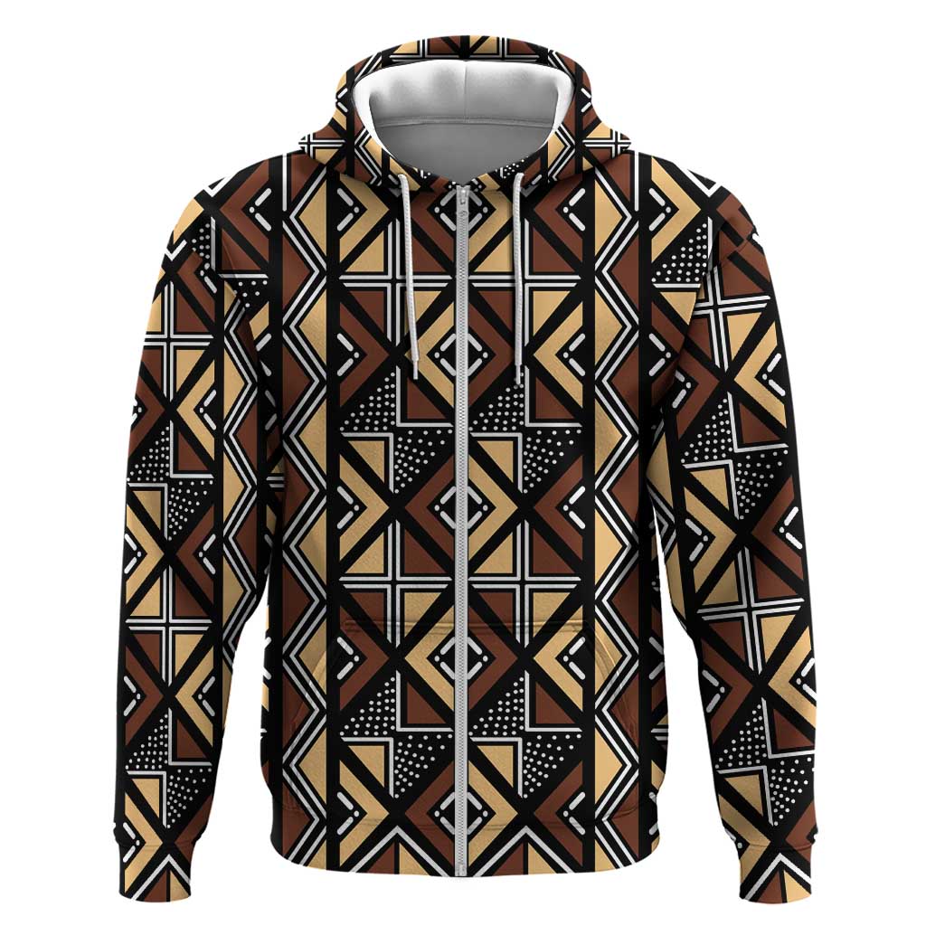 Mali Mud Cloth Legacy Hoodie African Tribal Pattern - African Pride