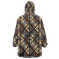 Mali Mud Cloth Legacy Kid Wearable Blanket Hoodie African Tribal Pattern - African Pride