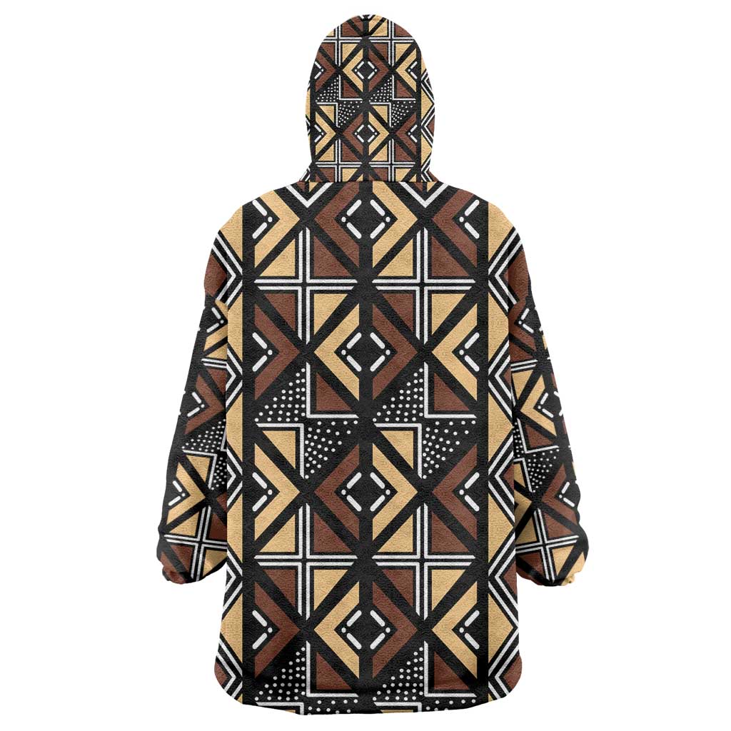 Mali Mud Cloth Legacy Kid Wearable Blanket Hoodie African Tribal Pattern - African Pride