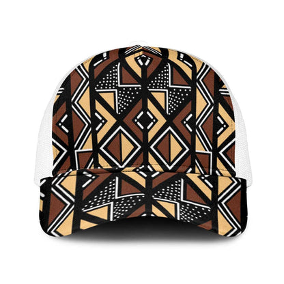 Mali Mud Cloth Legacy Mesh Trucker Cap African Tribal Pattern - African Pride