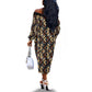 Mali Mud Cloth Legacy Off The Shoulder Long Sleeve Dress African Tribal Pattern - African Pride