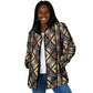 Mali Mud Cloth Legacy Pattern Padded Jacket Ethnic Geometry Style