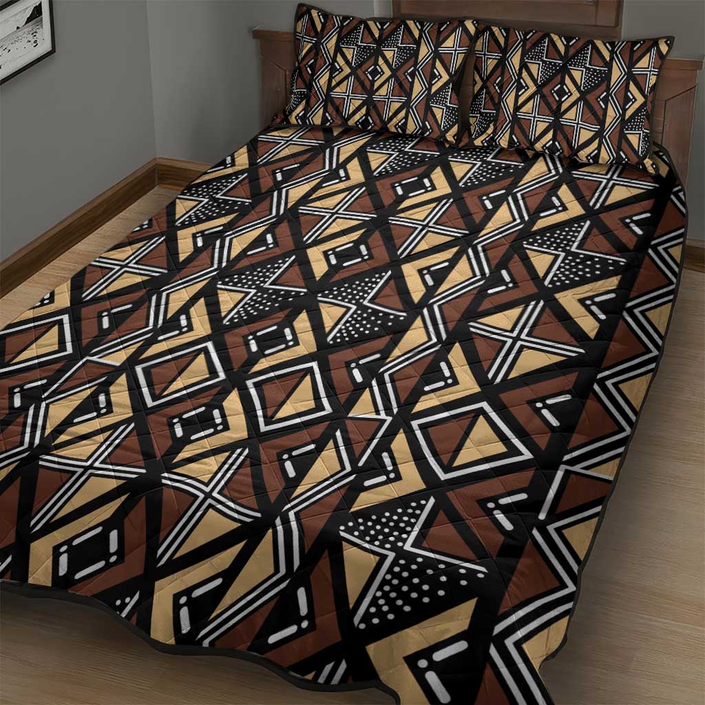 Mali Mud Cloth Legacy Quilt Bed Set African Tribal Pattern - African Pride