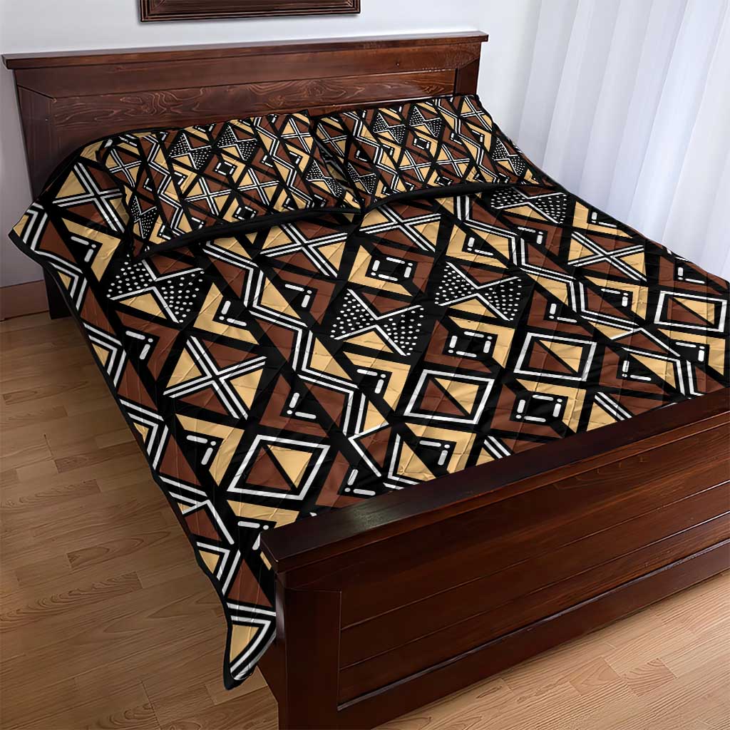 Mali Mud Cloth Legacy Quilt Bed Set African Tribal Pattern - African Pride