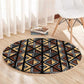 Mali Mud Cloth Legacy Round Carpet African Tribal Pattern - African Pride
