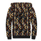 Mali Mud Cloth Legacy Sherpa Hoodie African Tribal Pattern - African Pride