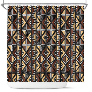 Mali Mud Cloth Legacy Shower Curtain African Tribal Pattern - African Pride