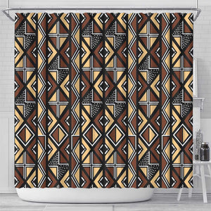 Mali Mud Cloth Legacy Shower Curtain African Tribal Pattern - African Pride