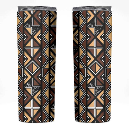 Mali Mud Cloth Legacy Skinny Tumbler African Tribal Pattern - African Pride